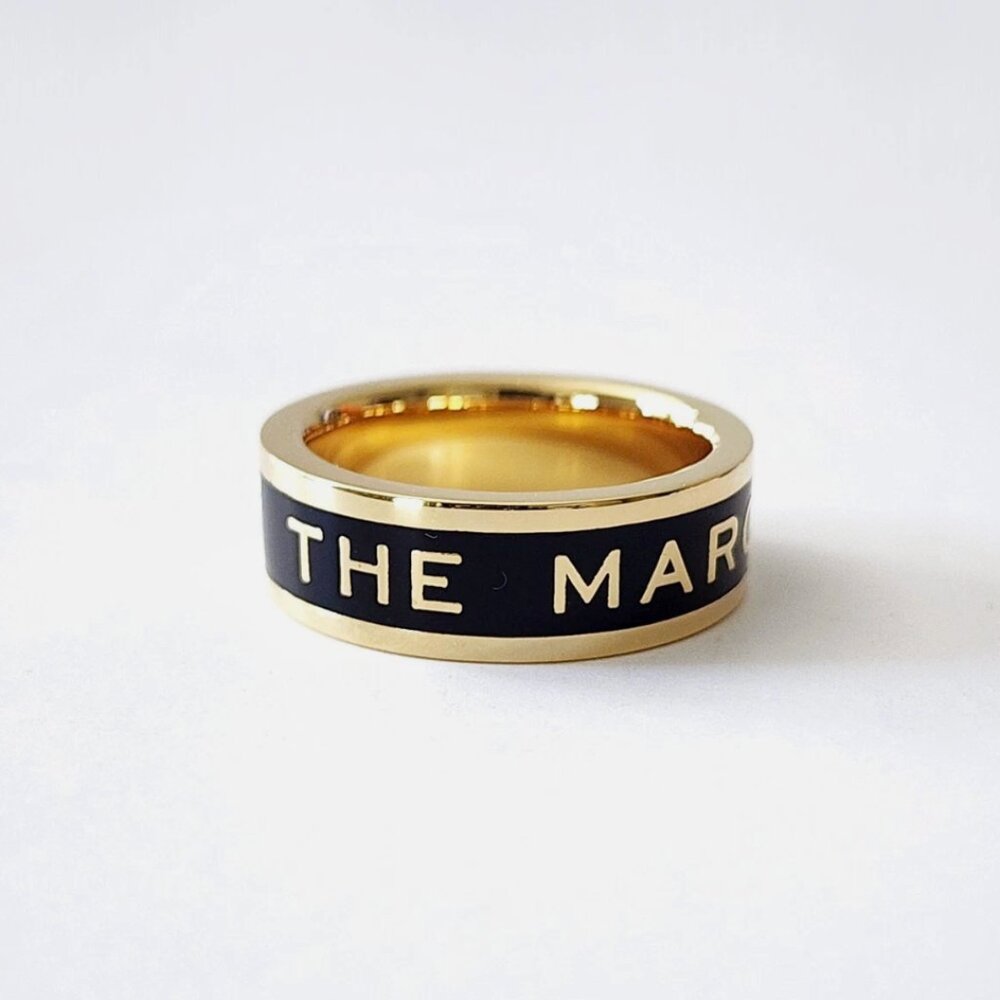 The Marc Jacobs Enamel Ring 8 _ gold